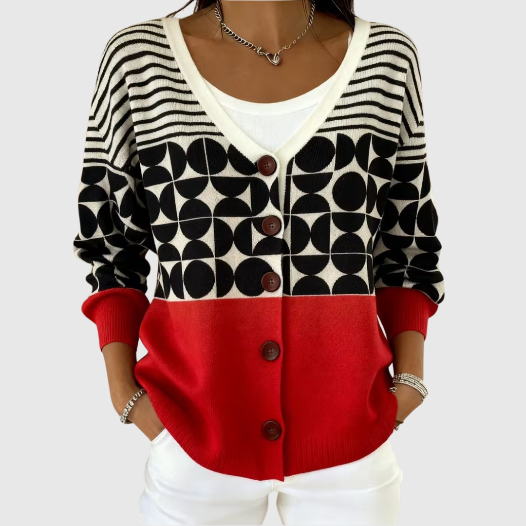 Knusse cardigan met knopen