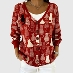 Knusse cardigan met knopen