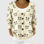Knusse cardigan met knopen