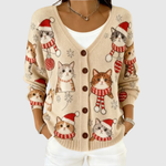 Knusse cardigan met knopen