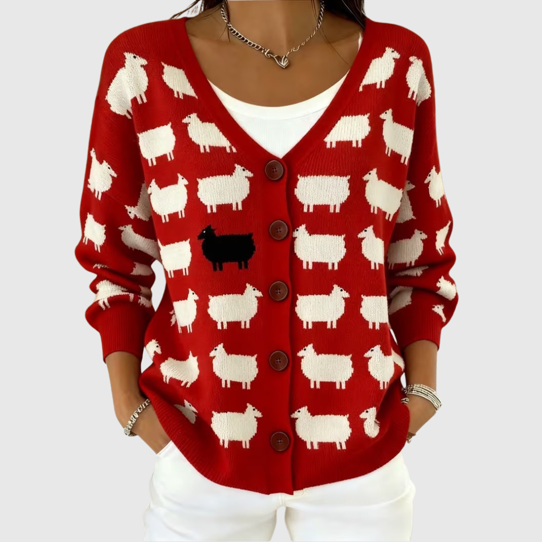 Knusse cardigan met knopen