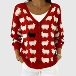 Knusse cardigan met knopen