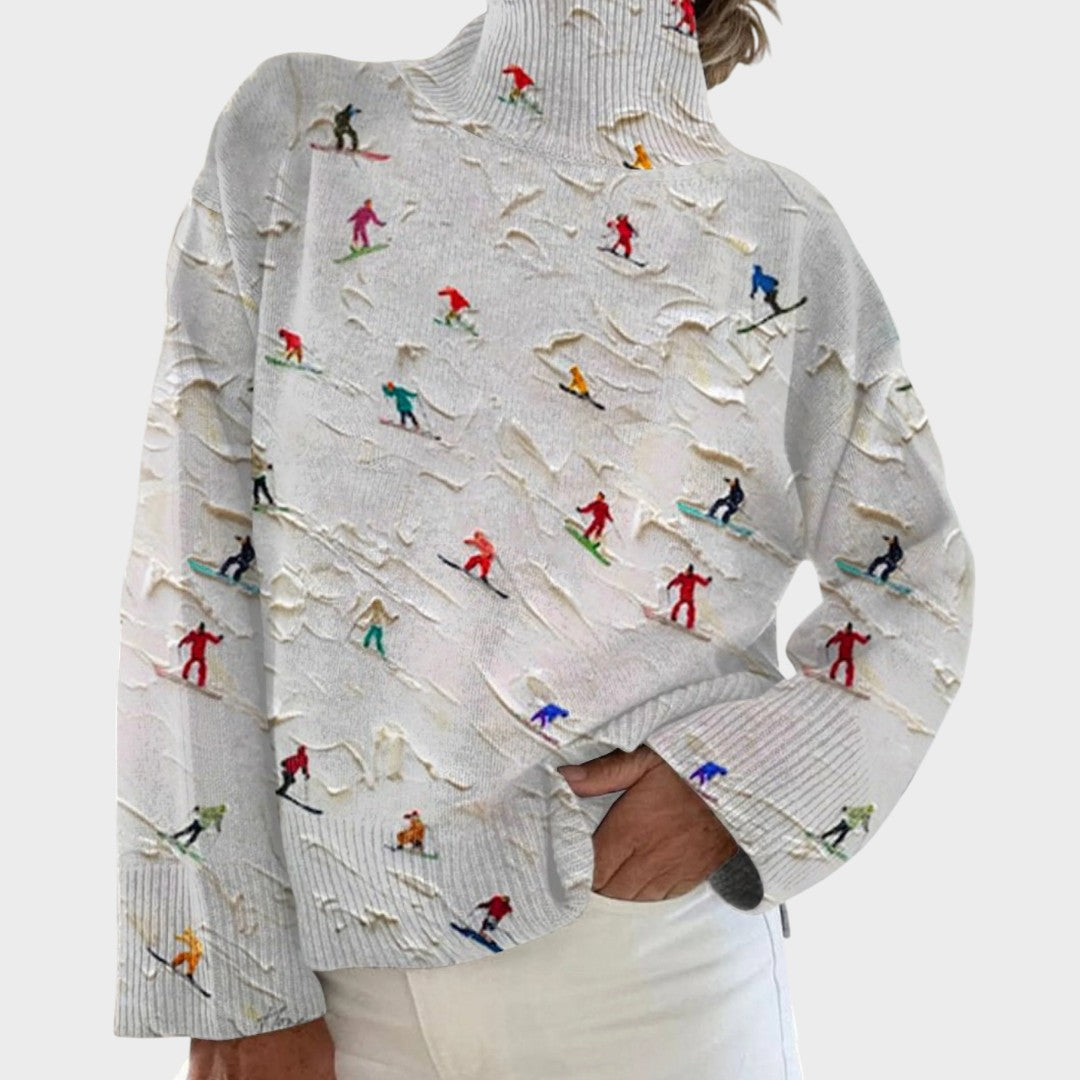 Coltop met kunstprint