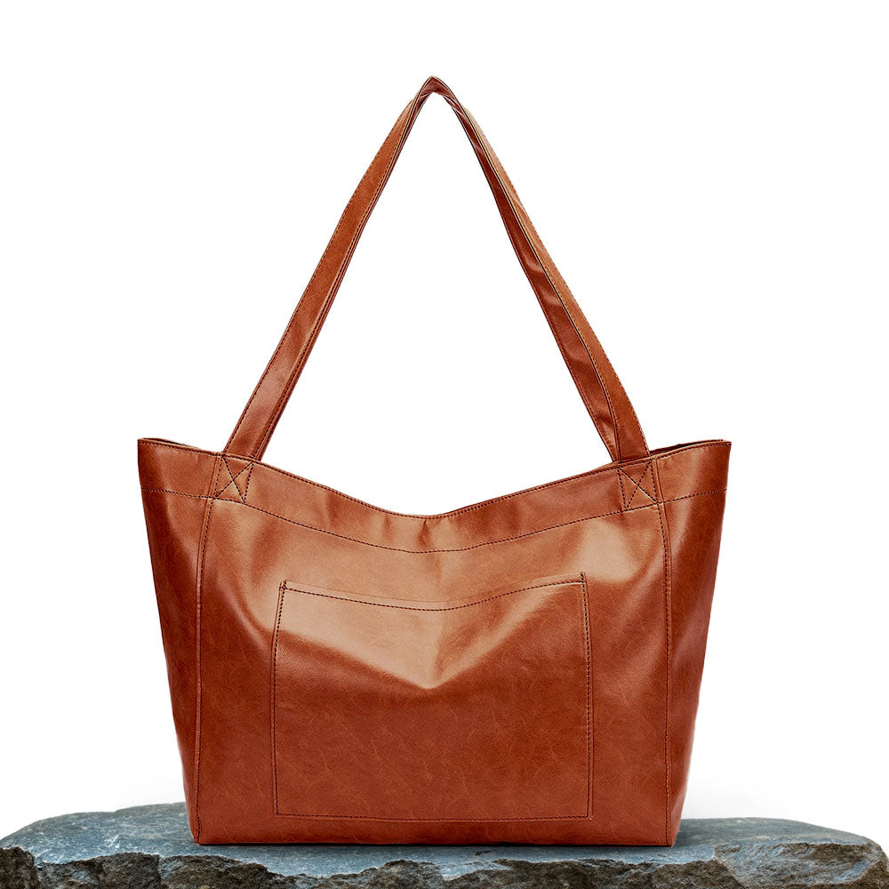 Vintage leren schoudertas