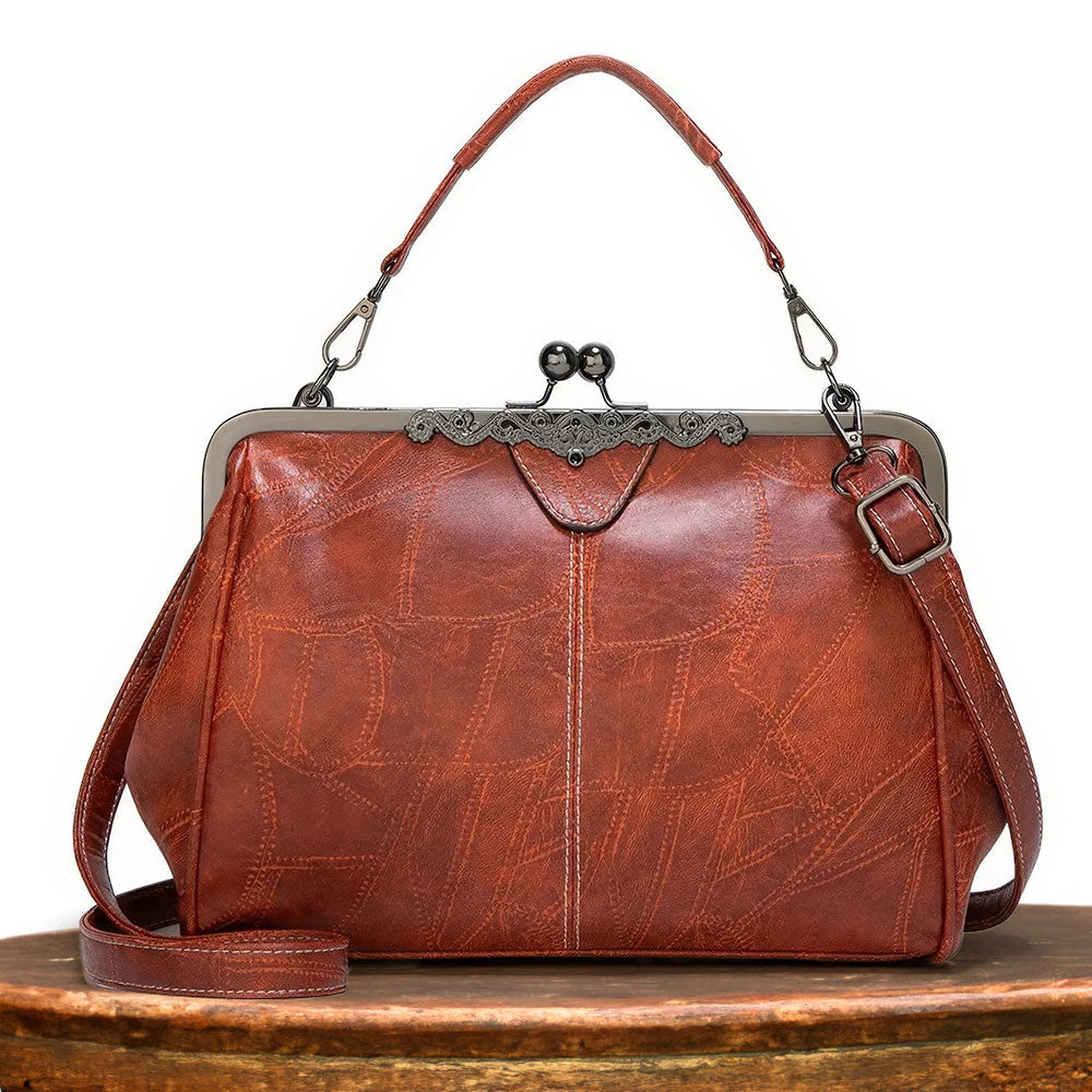 Vintage leren handtas