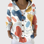 Knusse cardigan met kap