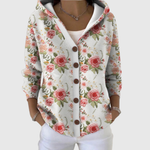 Knusse cardigan met kap