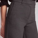 Belgravia Ponte Trousers Charcoal - detail