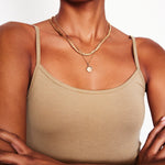 Plain Cami Top Medium Beige - detail