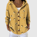 Knusse cardigan met kap