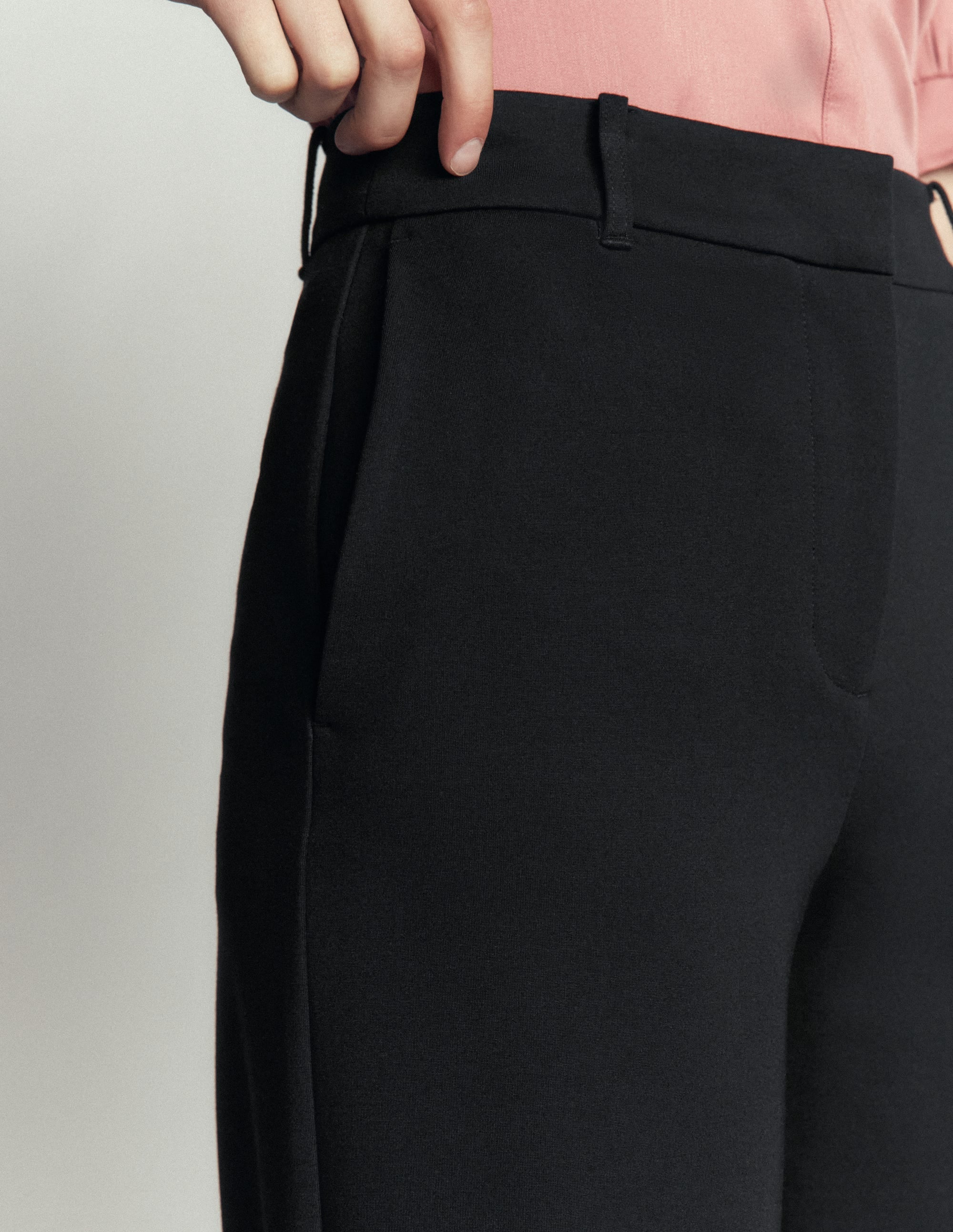 Belgravia Ponte Trousers Black - detail