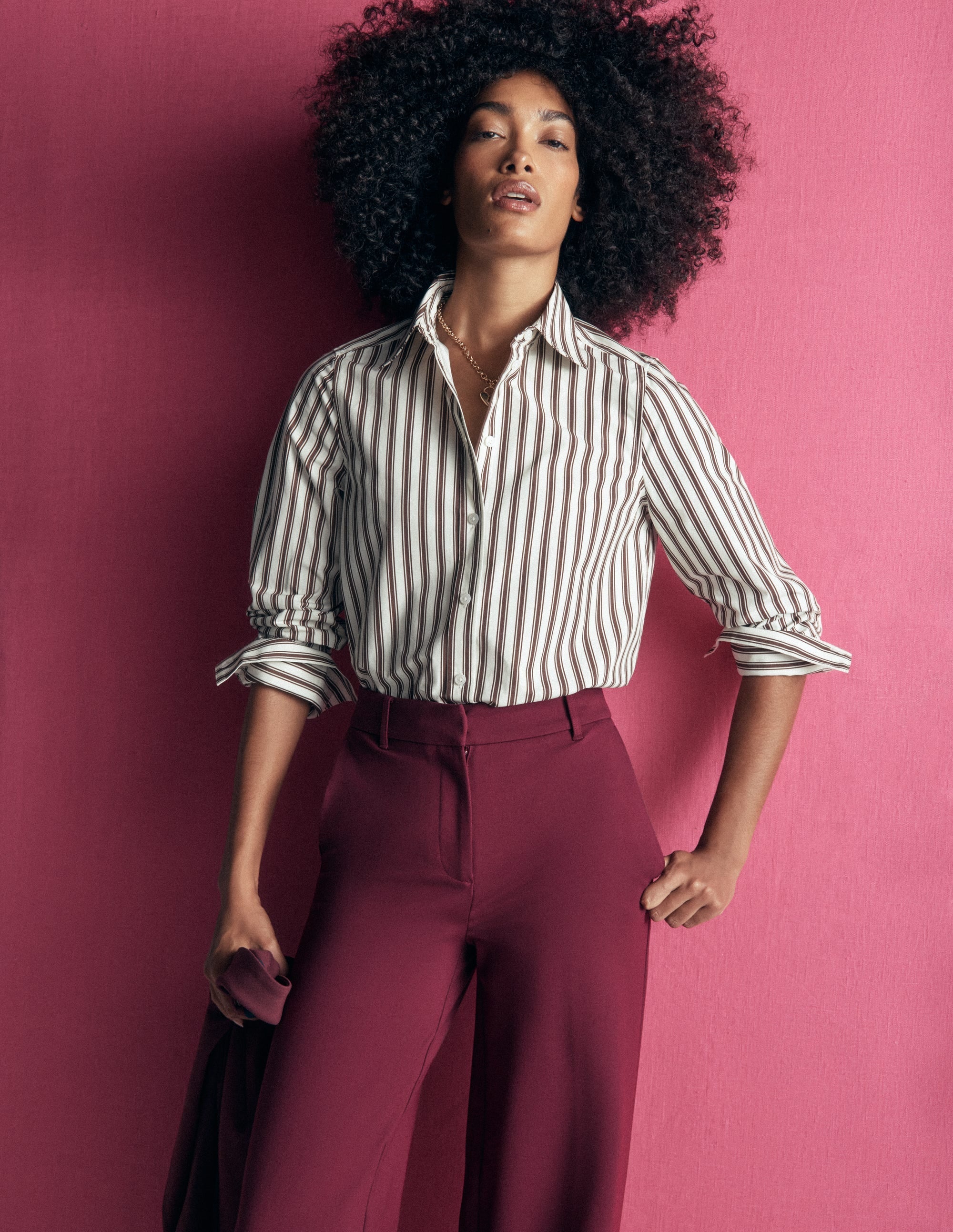Belgravia Ponte Trousers Deep Wisteria - front