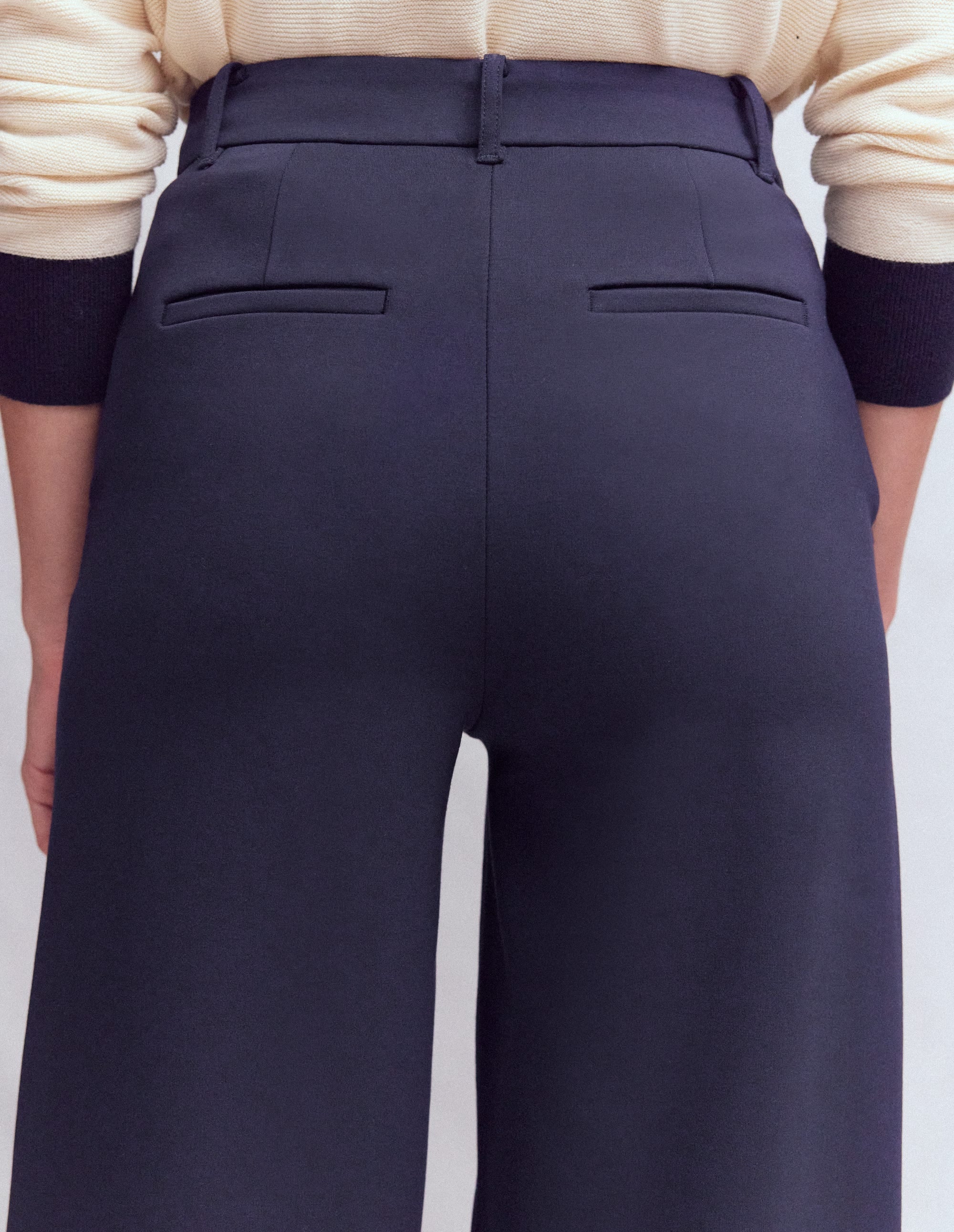 Belgravia Ponte Trousers Navy - detail