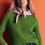 Marta Merino Wool Crew Jumper Juicy Apple - front