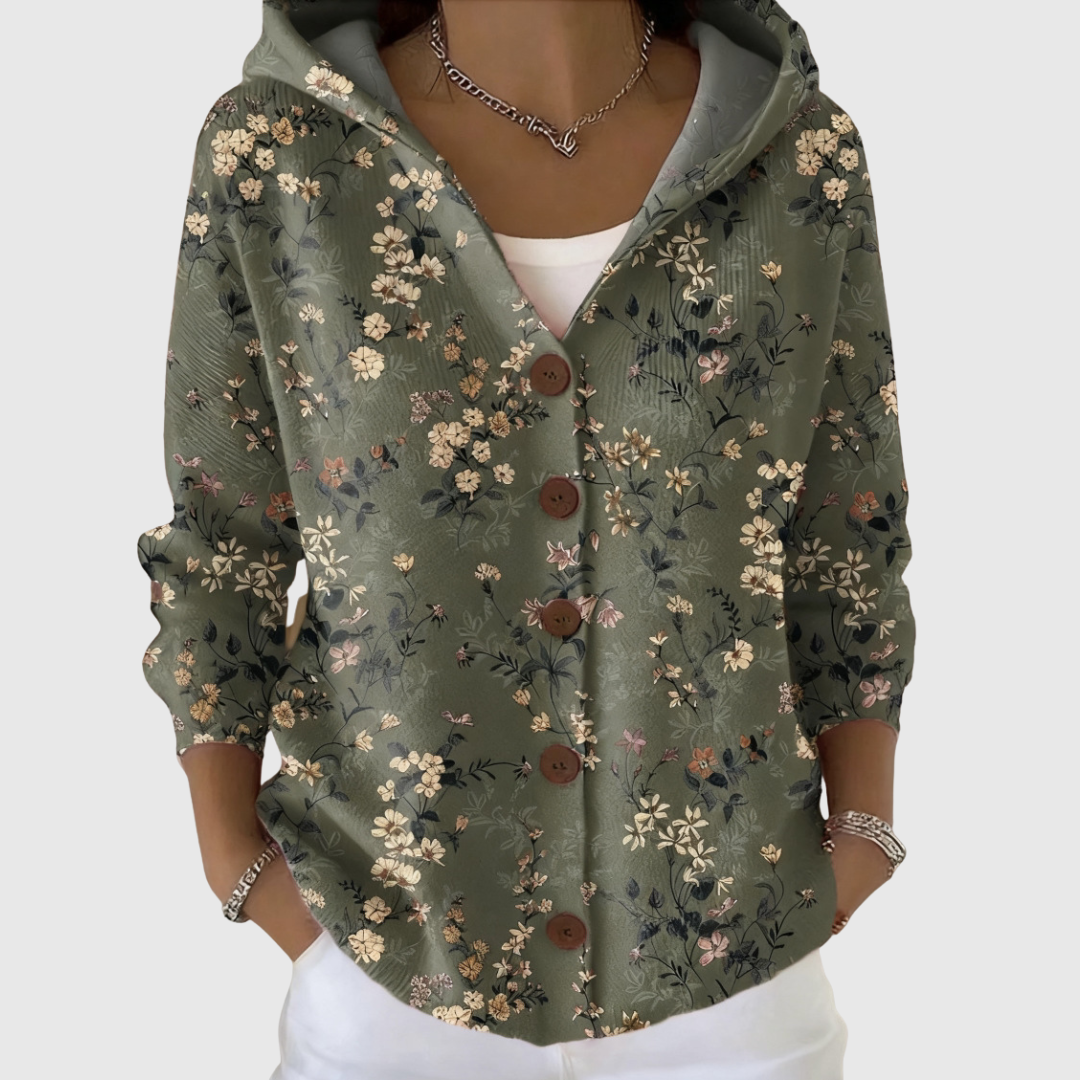 Knusse cardigan met kap