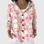 Knusse cardigan met kap