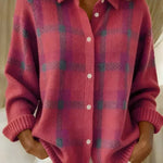 Geruite cardigan