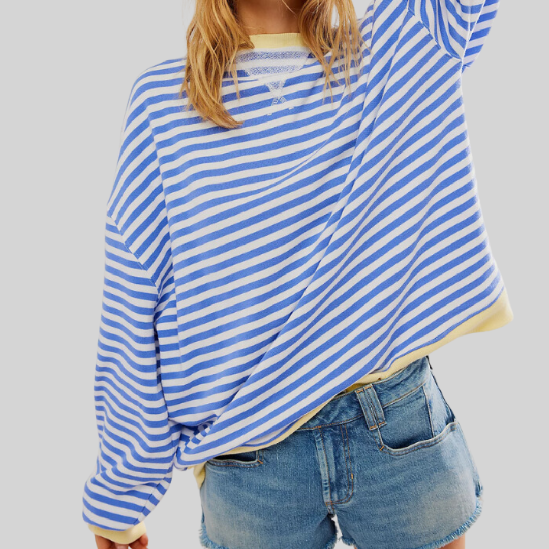 Oversized gestreepte trui