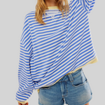 Oversized gestreepte trui