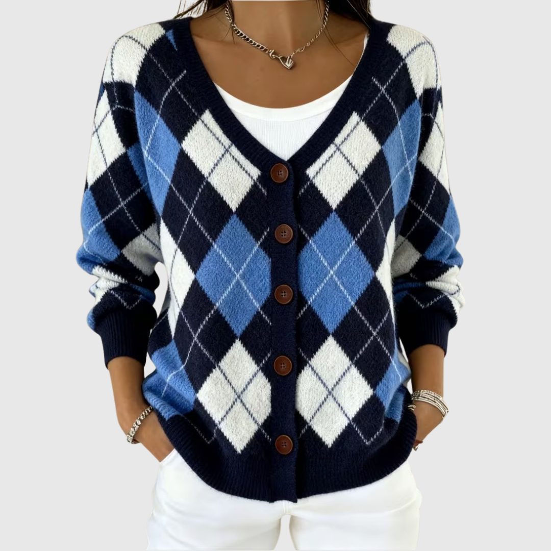 Knusse cardigan met knopen