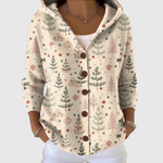 Knusse cardigan met kap
