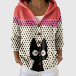 Knusse cardigan met kap