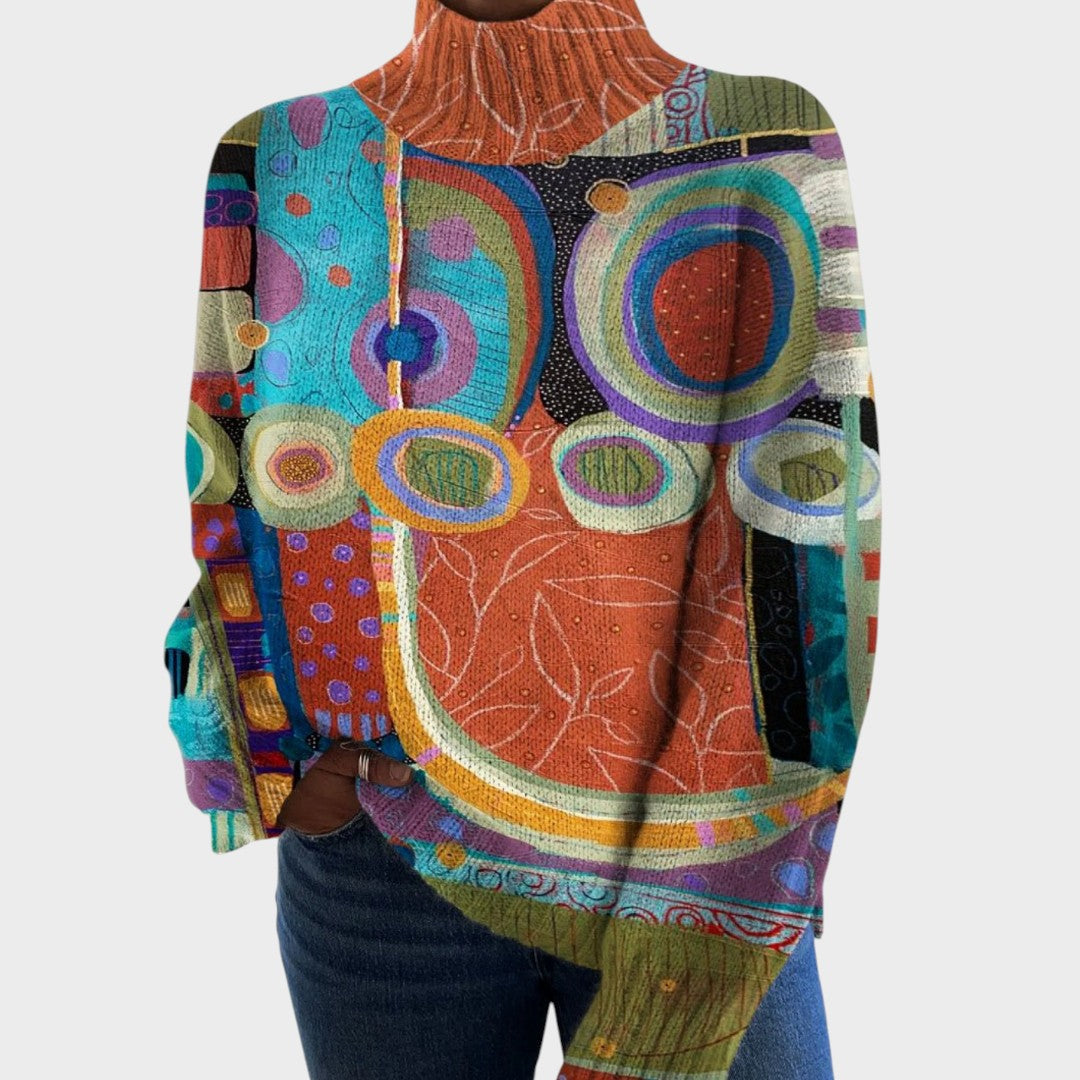 Coltop met kunstprint
