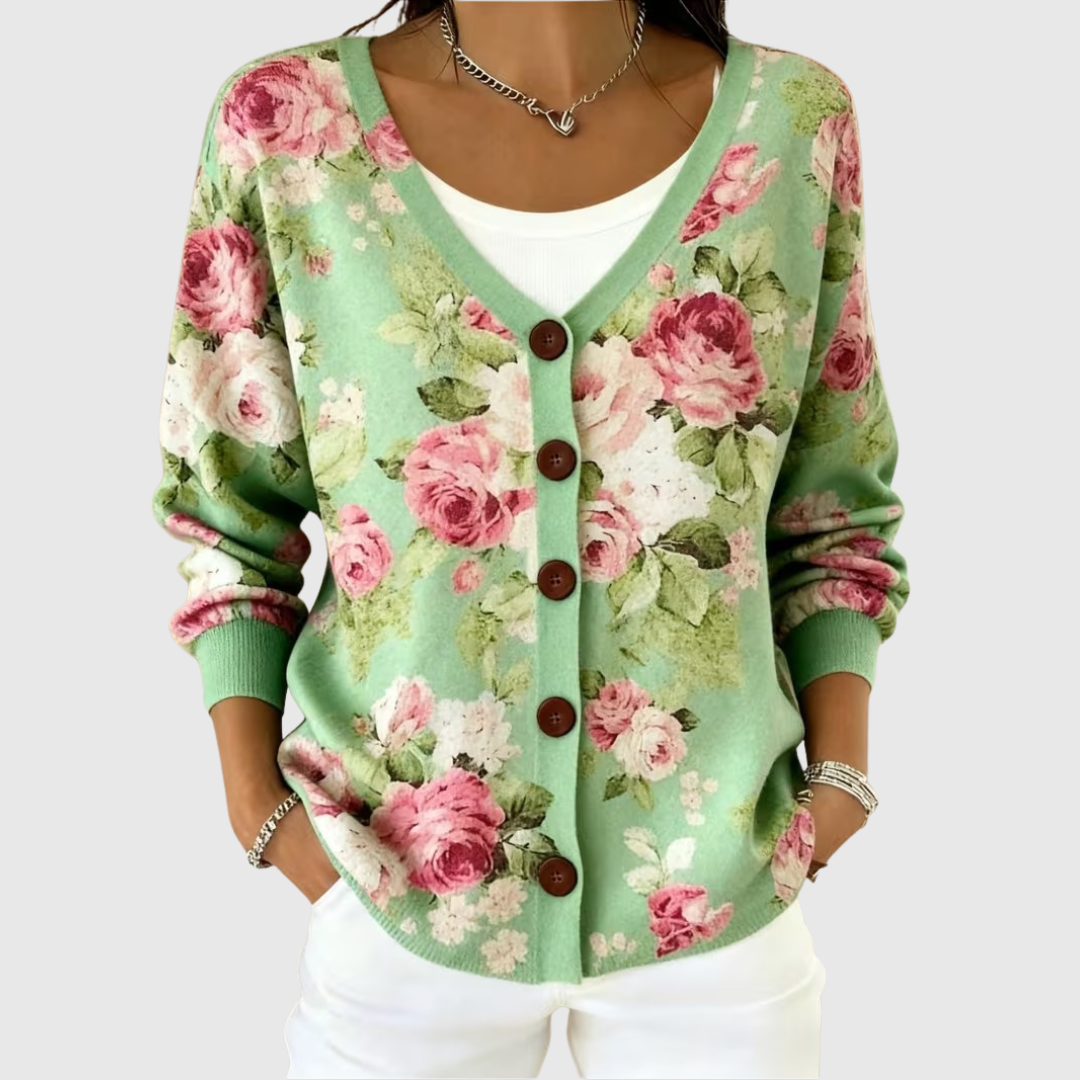 Knusse cardigan met knopen