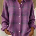 Geruite cardigan