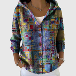 Knusse cardigan met kap