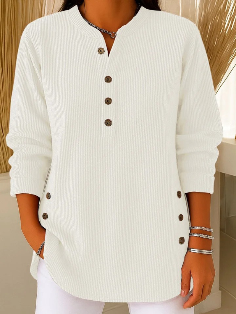 Henley tuniek wit