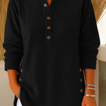 Henley tuniek zwart