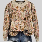 Zachte trui met bloemenprint