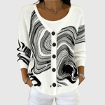 Knusse cardigan met knopen