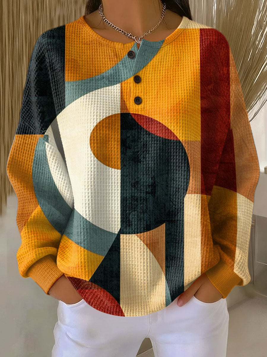 Wafeltrui met geometrisch patroon