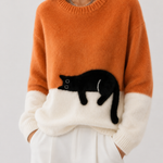 Trui met kattenprint