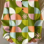 Abstracte geblokte trui