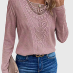 Roze boho blouse