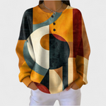 Retro geometrische trui