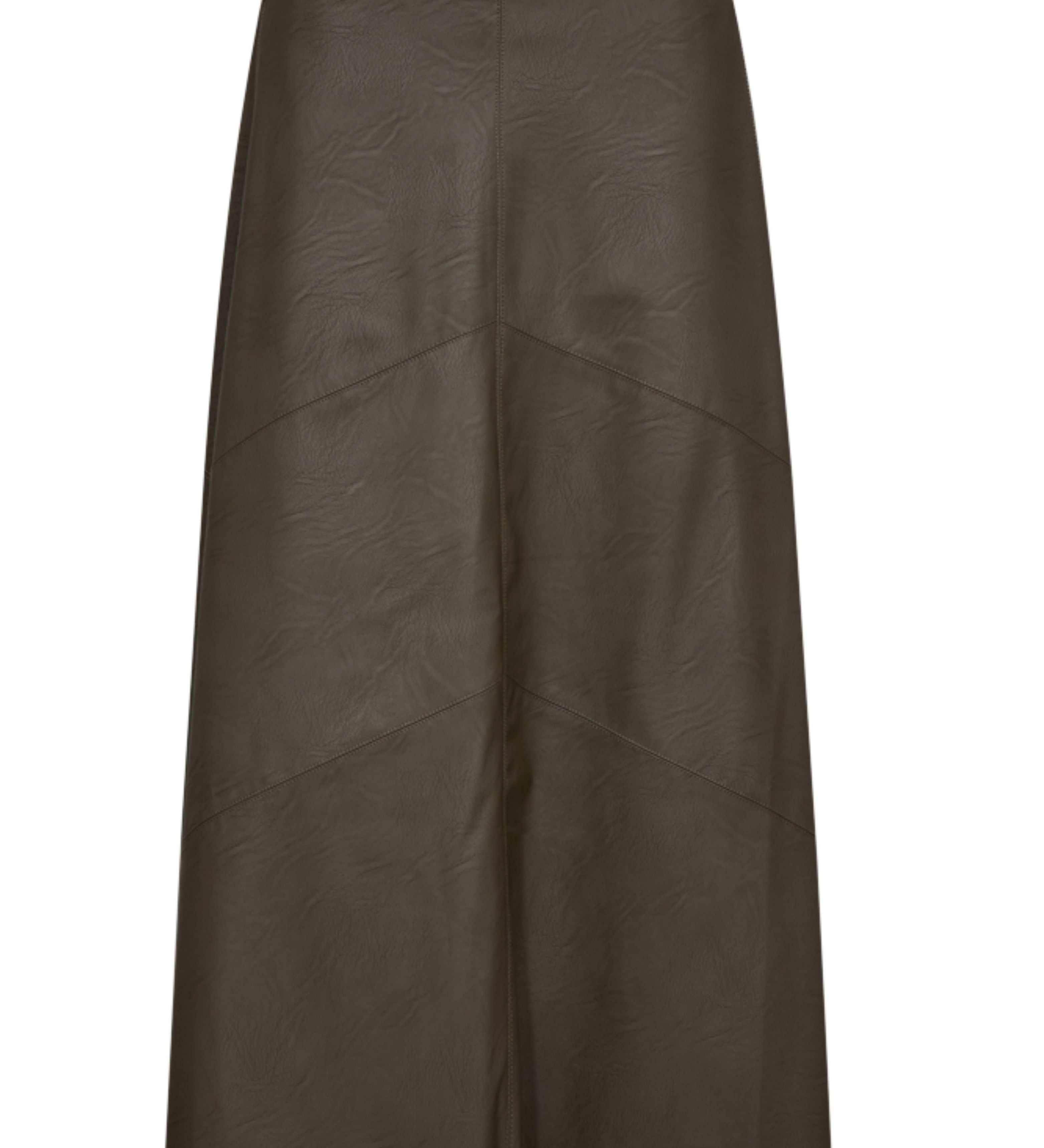 Midirok met leather look (2)