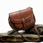 Klassieke leren crossbodytas
