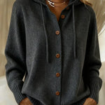 Cardigan met kap zwart