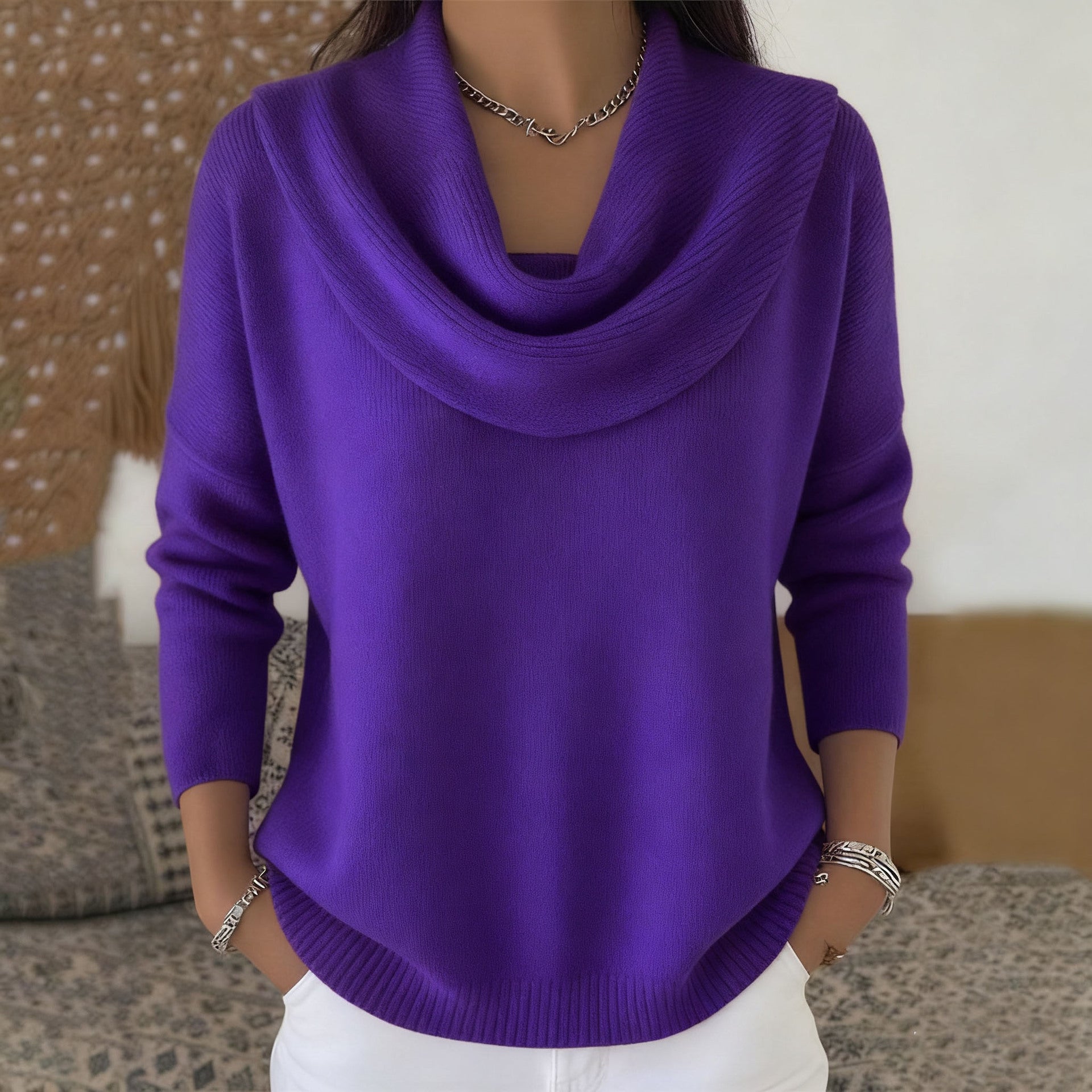 Draped coltrui paars