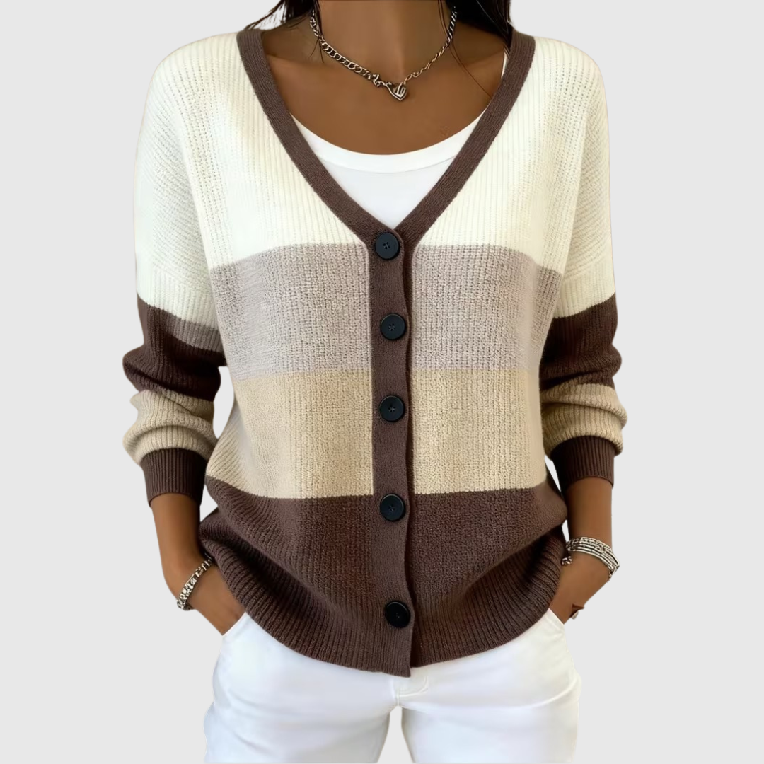 Knusse cardigan met knopen