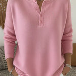 Henley knooptrui lichtroze