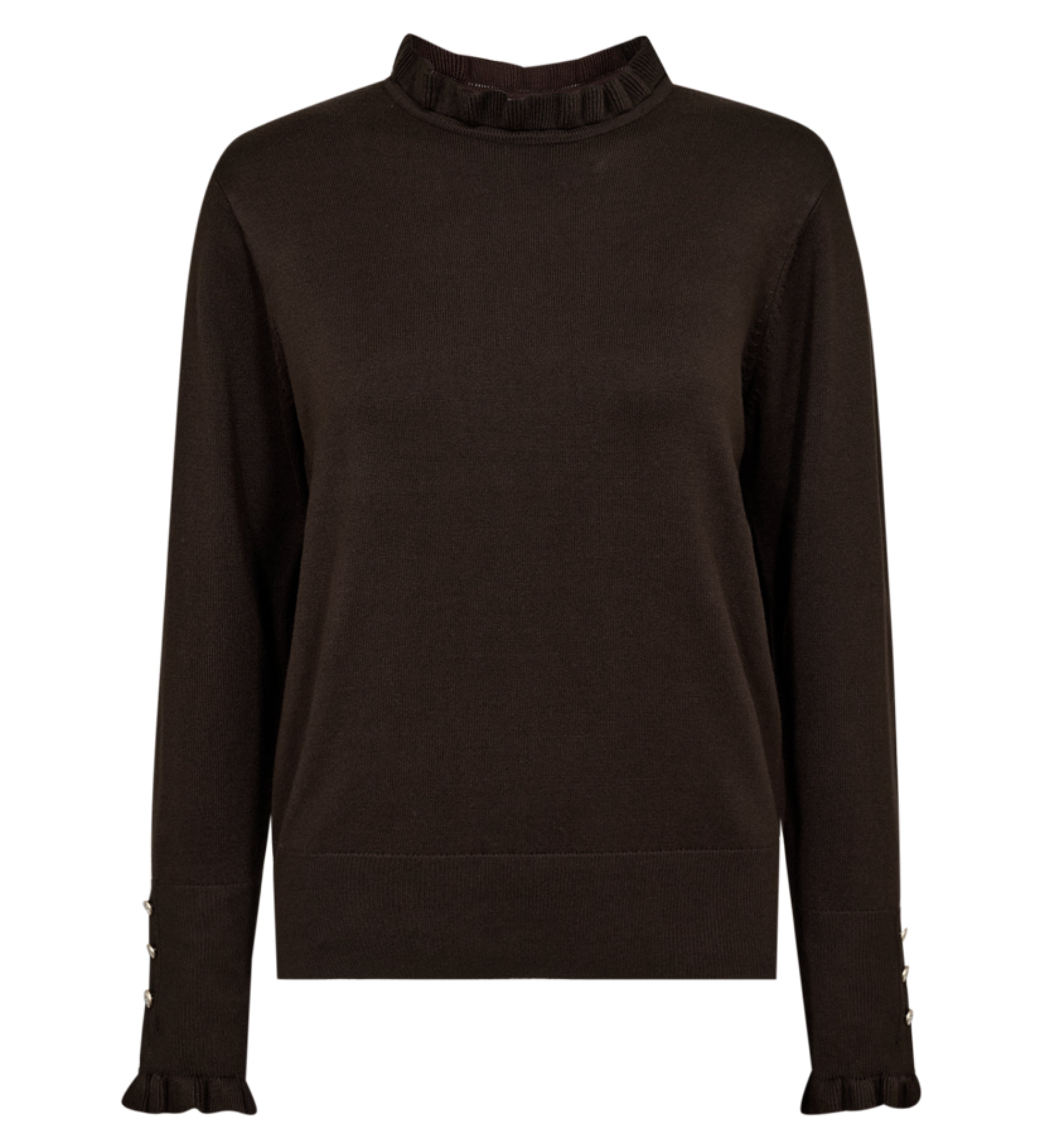 Trui met gouden knoopdetail