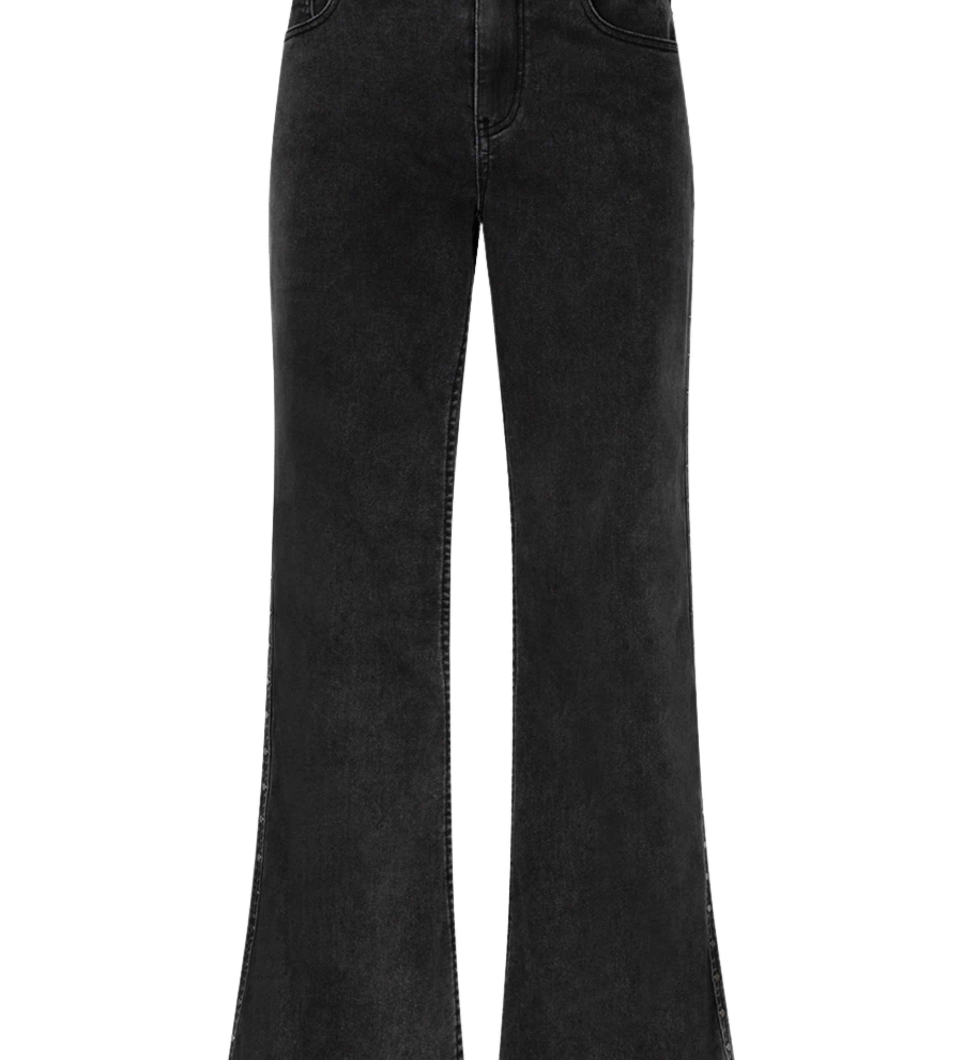 Flared jeans met studs