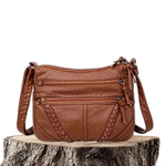 Luxe leren schoudertas