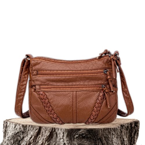 Luxe leren schoudertas