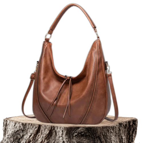 Casual leren handtas